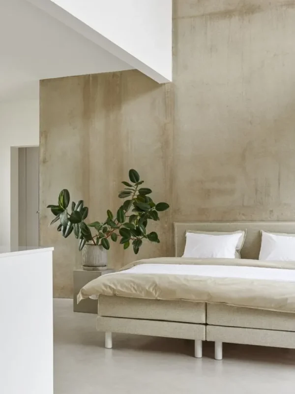 Matri Betten-Aina Bett, 160 × 200 cm, Elfenbein Melange