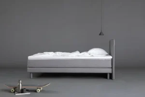 Matri Betten-Aina Bett, 90 × 200 cm, Hellgrau