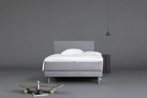 Matri Betten-Aina Bett, 90 × 200 cm, Hellgrau