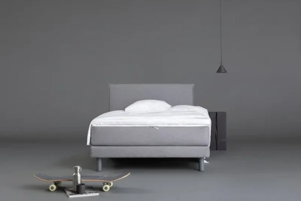 Matri Betten-Aina Bett, 90 × 200 cm, Hellgrau