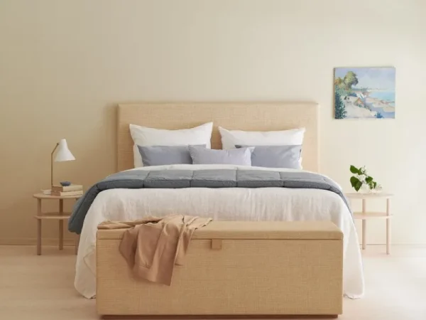 Collaboratorio Betten-Matri Basic Raffia Kopfteil, Natur