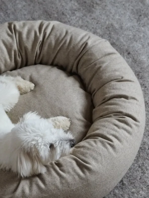 Matri Haustiere^Hundebett, M, Wooly, Elfenbein Melange
