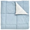 Matri Decken Und Überwürfe^Moona Doppelbett-Überwurf, 260 x 260 cm, Fog Blue - Stone