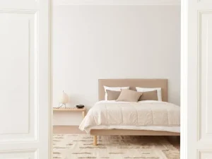 Lundia Betten-Matri Slim Kopfteil, Stoff Wooly, sandbeige