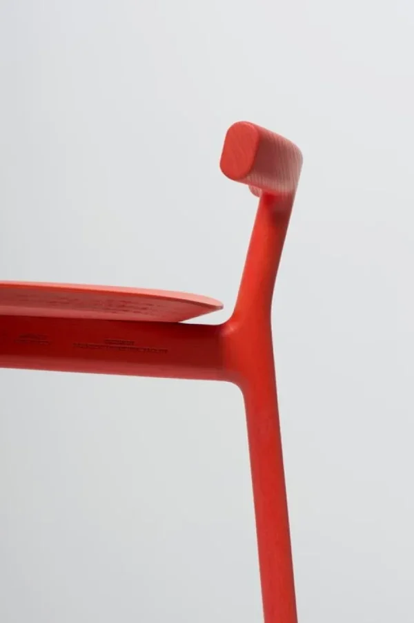 Vitra Sitzgelegenheiten-Mattiazzi MC7 Radice Barhocker, 65 cm, rot