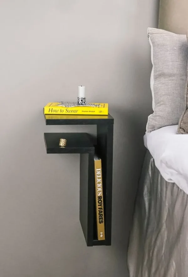 String Furniture Regale | Tische-Maze F-Shelf, links, schwarz