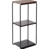 Maze Regale-Mixrack Standregal, Eiche dunkel gebeizt - Schwarz