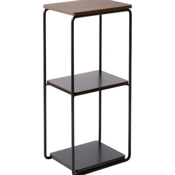 Maze Regale-Mixrack Standregal, Eiche dunkel gebeizt - Schwarz