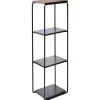 Maze Regale-Mixrack Standregal, L, Eiche dunkel gebeizt - Schwarz