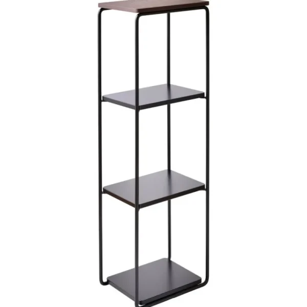 Maze Regale-Mixrack Standregal, L, Eiche dunkel gebeizt - Schwarz