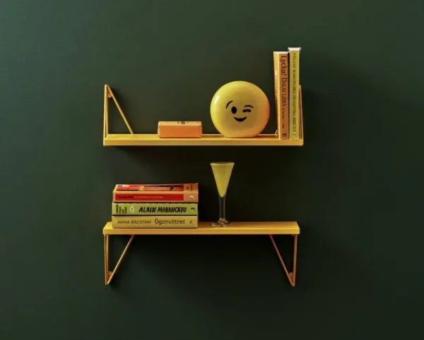 Flos Regale-Maze Pythagoras XS Regal mit Halterungen, Maisgelb