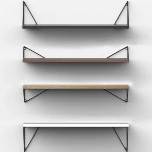 Maze Regale-Regal Pythagoras, 80 x 20 cm, Nussbaum