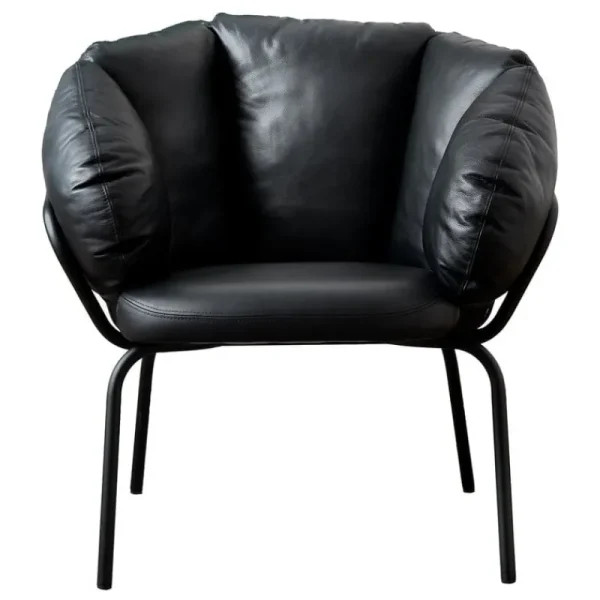 Vitra Sitzgelegenheiten-Maze Same Easy Sessel, Schwarz - schwarzes Leder