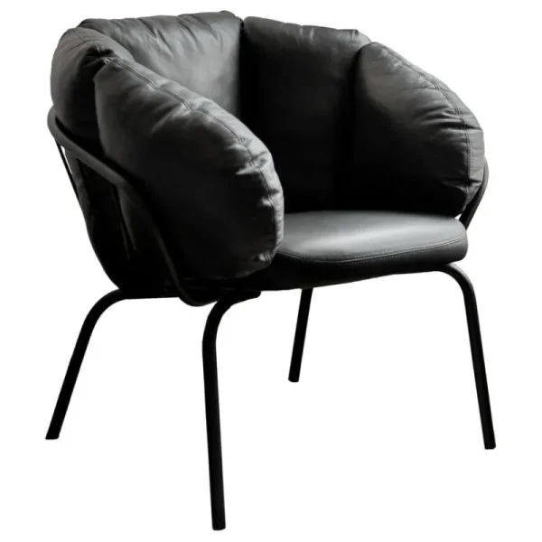 Vitra Sitzgelegenheiten-Maze Same Easy Sessel, Schwarz - schwarzes Leder