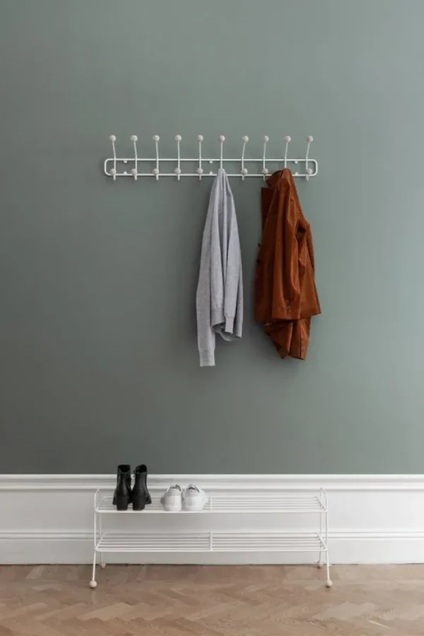 Maze Garderoben Und Kleiderbügel^Wandgarderobe Bill Horizontal, L, weiß