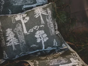 Metsu00e4/Skogen Badezimmertextilien^Metsä/Skogen Nebularis Sitzbezug, 45 x 160 cm, Olivgrün - Cremeweiß