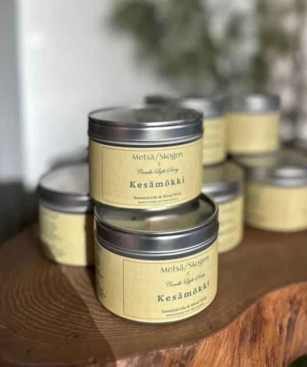 Klong Kerzen Und Kerzenhalter-Metsä/Skogen Sojawachskerze, 180 g, Summer Cottage