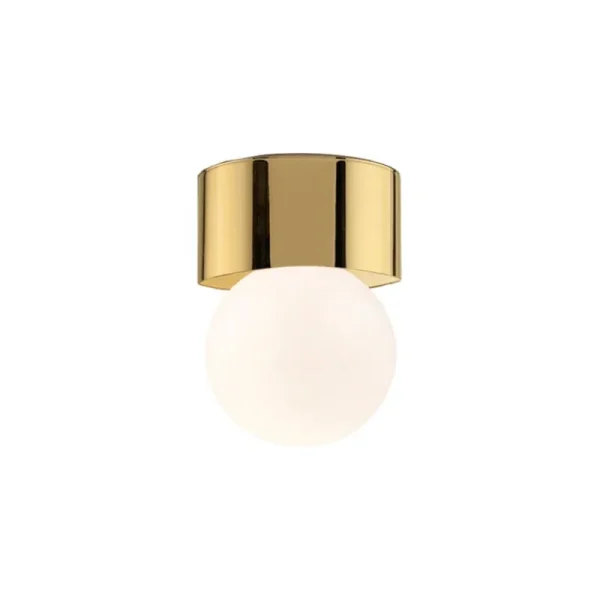 Louis Poulsen Wandleuchten | Deckenleuchten-Michael Anastassiades Brass Architectural Collection Wand-/Deckenleuchte 60, poliertes Messing