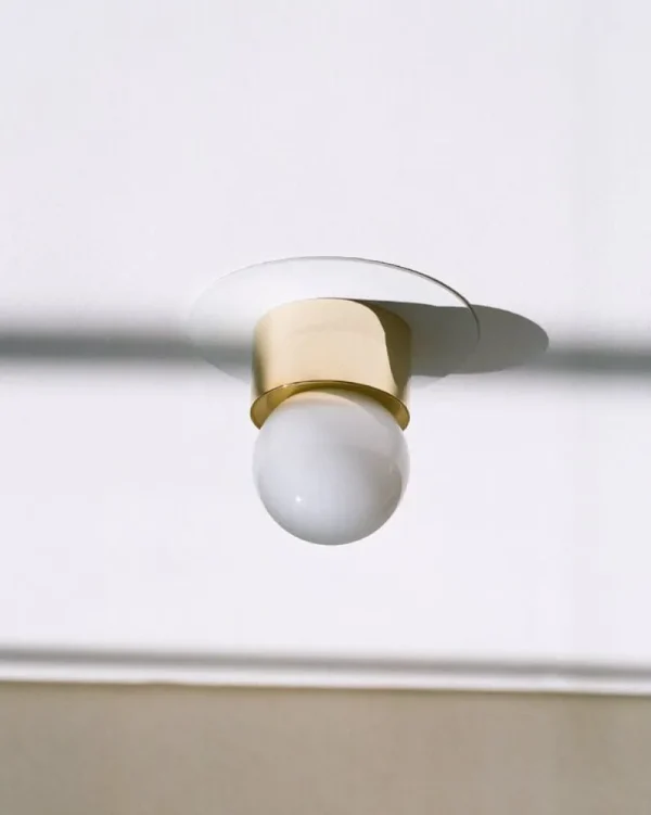 Louis Poulsen Wandleuchten | Deckenleuchten-Michael Anastassiades Brass Architectural Collection Wand-/Deckenleuchte 60, poliertes Messing
