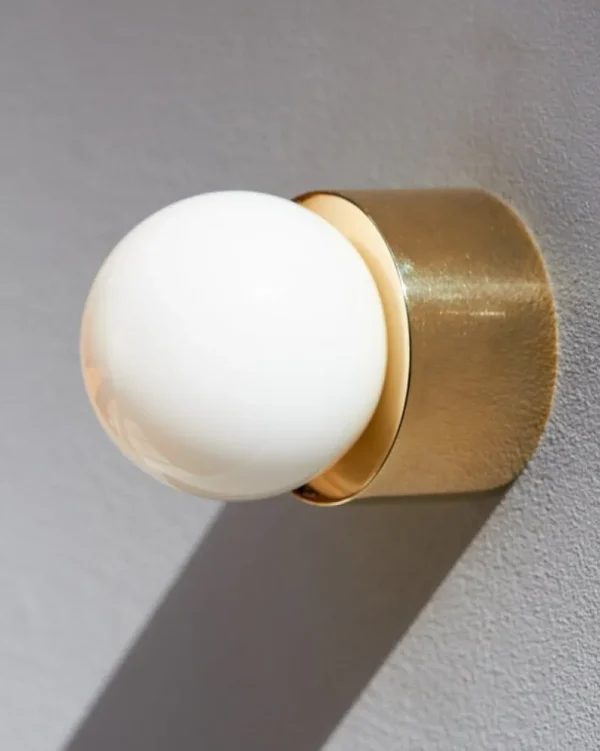 Louis Poulsen Wandleuchten | Deckenleuchten-Michael Anastassiades Brass Architectural Collection Wand-/Deckenleuchte 60, poliertes Messing