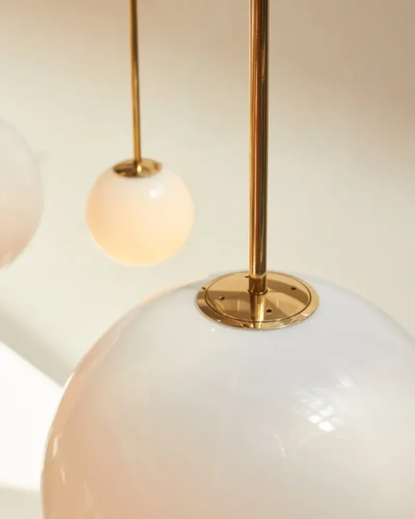 Pholc Deckenleuchten-Michael Anastassiades Brass Architectural Collection Pendelleuchte 80, poliertes Messing
