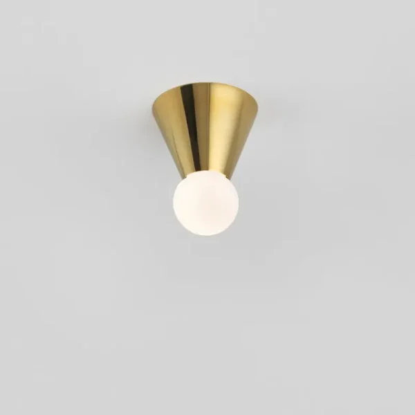 Louis Poulsen Wandleuchten | Deckenleuchten-Michael Anastassiades Cone Light Wandleuchte/Deckenleuchte, poliertes Messing