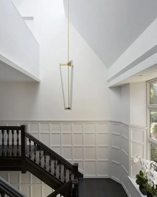 Michael Anastassiades Deckenleuchten-Tube Kronleuchter, Satin Brass