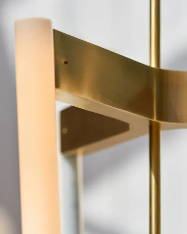 Michael Anastassiades Deckenleuchten-Tube Kronleuchter, Satin Brass