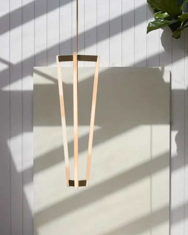 Michael Anastassiades Deckenleuchten-Tube Kronleuchter, Satin Brass