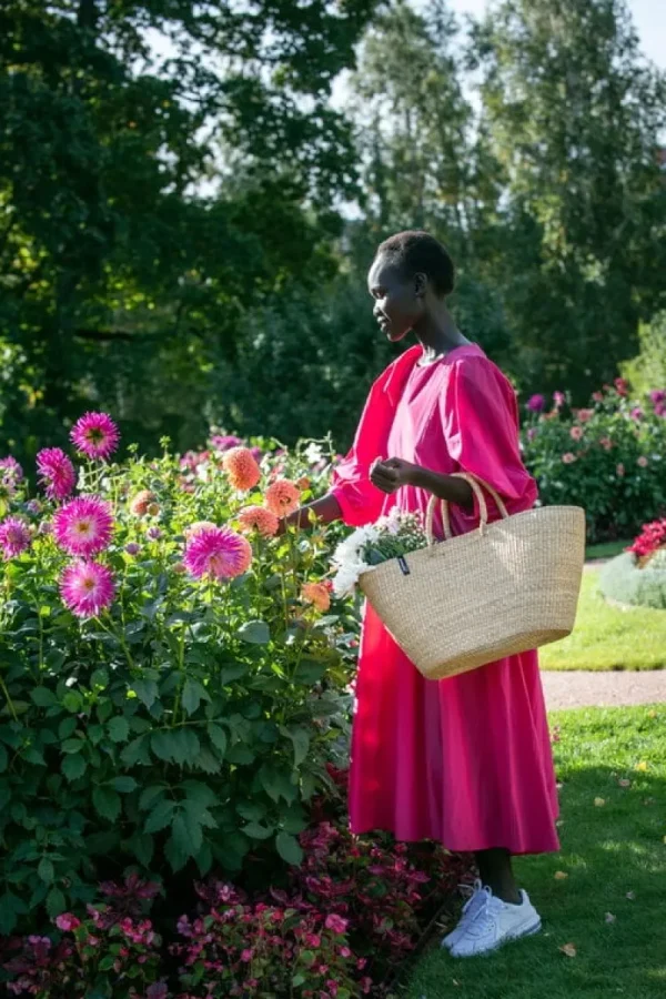 Mifuko Taschen^Bolga Marktkorb, M, Natur