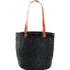Mifuko Taschen^Kiondo Einkaufskorb, M, Schwarz