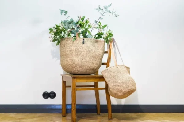 Mifuko Taschen^Kiondo Einkaufskorb, M, Braun