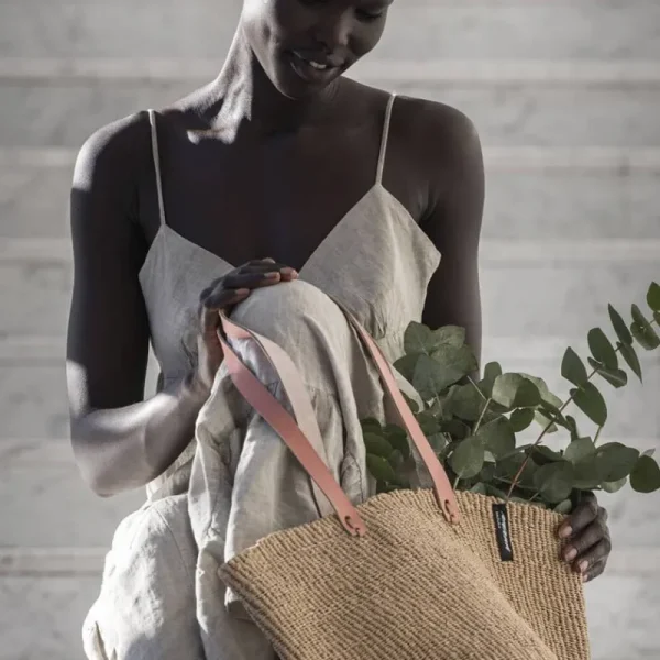 Mifuko Taschen^Kiondo Einkaufskorb, M, Braun