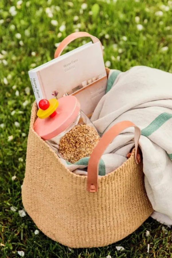 Mifuko Taschen^Kiondo Einkaufskorb, M, Braun