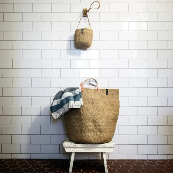 Mifuko Taschen^Kiondo Einkaufskorb, L, Braun