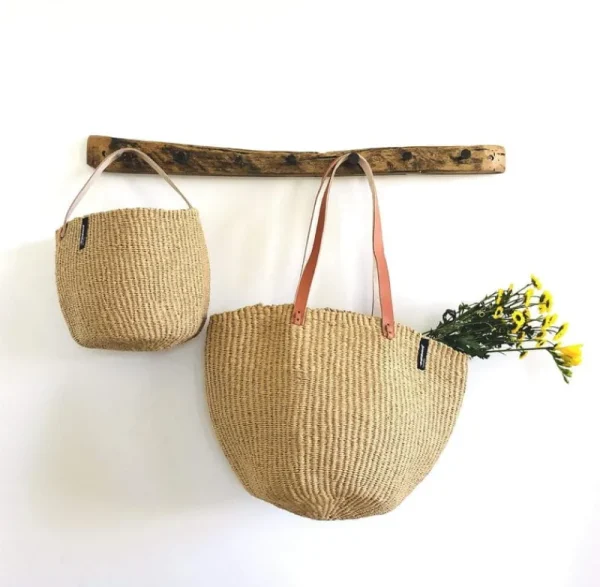 Mifuko Taschen^Kiondo Einkaufskorb, M, Braun