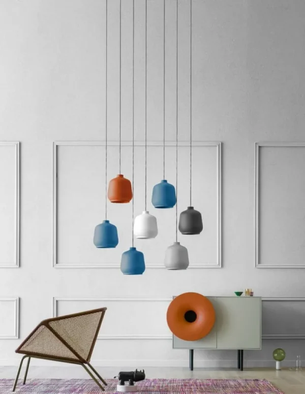 Muuto Deckenleuchten-Miniforms Kiki Pendelleuchte, weiß