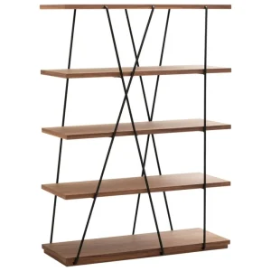Fu00f3lk Reykjavu00edk Regale-Miniforms Matassa Bücherregal, Schwarz - Walnuss