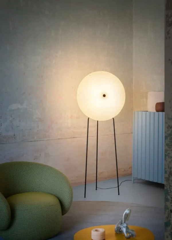 Louis Poulsen Stehleuchten-Miniforms Rificolona Stehleuchte, White Moon