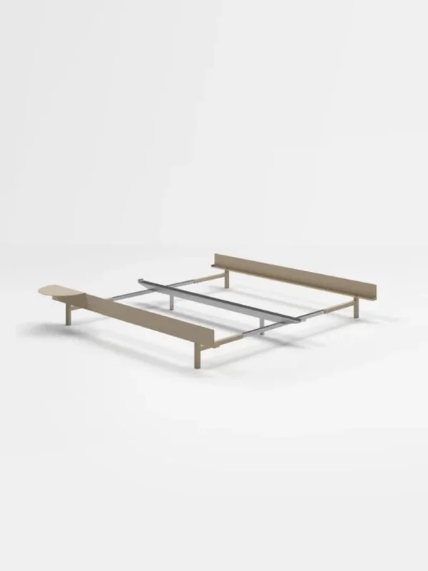 Moebe Betten-Bett, 90–180 cm, Sandbeige