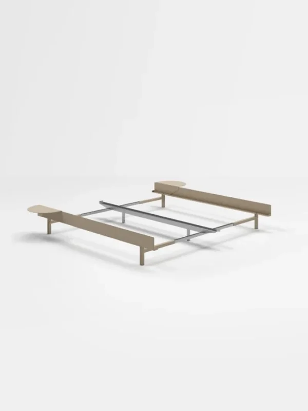 Moebe Betten-Bett, 90–180 cm, Sandbeige