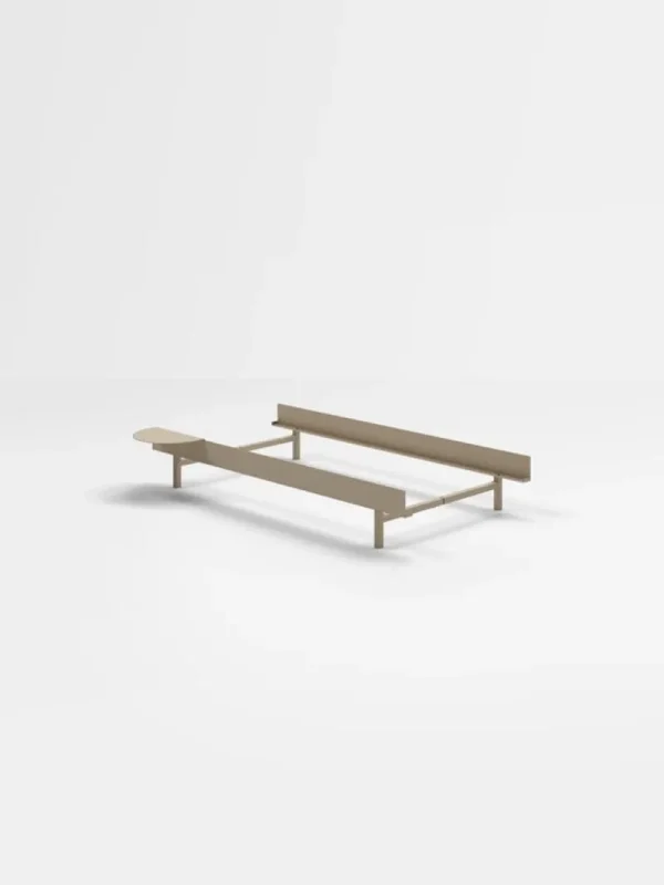 Moebe Betten-Bett, 90 cm, Sandbeige