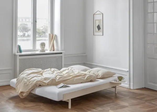 Moebe Betten-Bett, 90–180 cm, Sandbeige