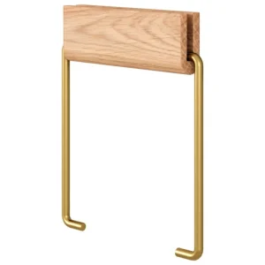 Moebe Badezimmeraccessoires^Klopapierhalter, Eiche - Messing