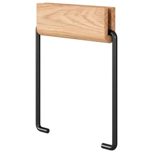 Moebe Badezimmeraccessoires^Klopapierhalter, Eiche - schwarz