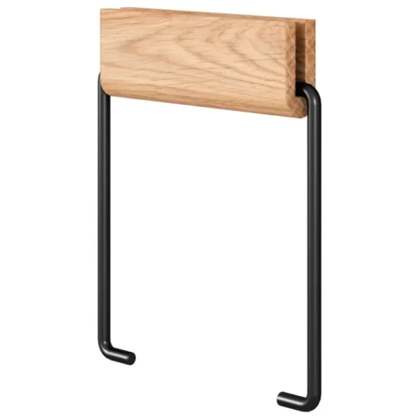 Moebe Badezimmeraccessoires^Klopapierhalter, Eiche - schwarz