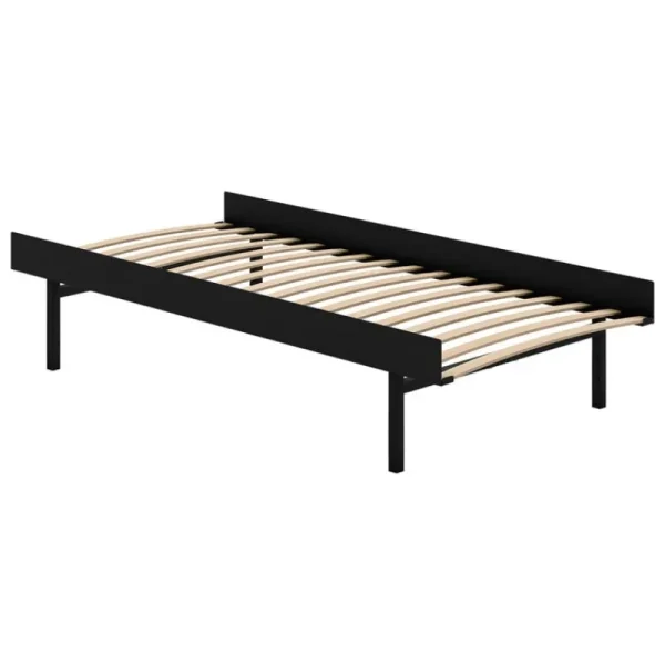 Moebe Betten-Malm Bett, hoch, 90-180 cm, schwarz