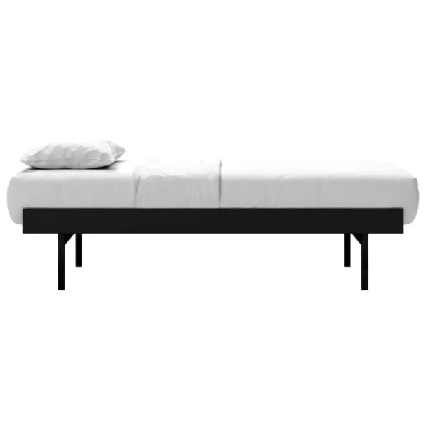 Moebe Betten-Malm Bett, hoch, 90-180 cm, schwarz