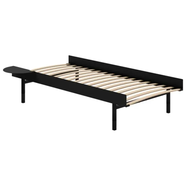 Moebe Betten-Malm Bett, hoch, 90-180 cm, schwarz