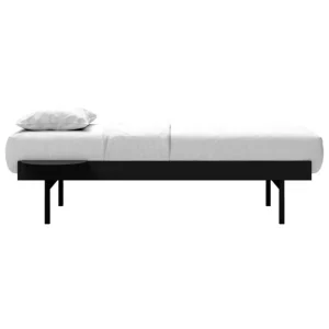 Moebe Betten-Malm Bett, hoch, 90-180 cm, schwarz
